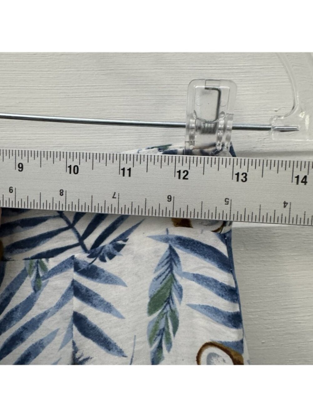 Womens XS Tropical Coconut Palm Print Cropped Pants Lined Resort Beach - Picture 7 of 13